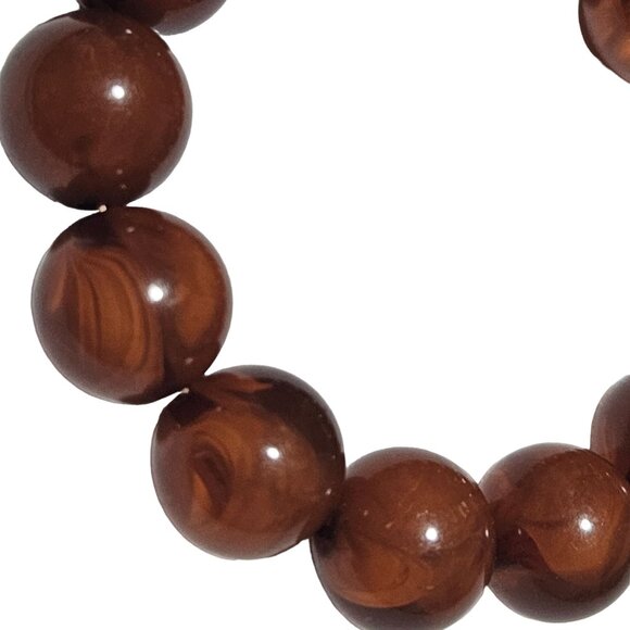 Boho Natural Brown Agate Bead Bracelet Healing Peace Spiritual Jewelry Women - Picture 2 of 3